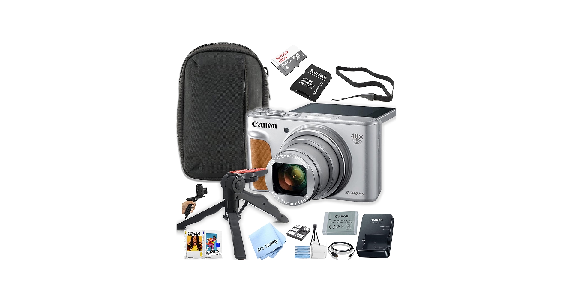 Amazon.com : Canon Powershot SX740 HS Compact Camera Bundle -+