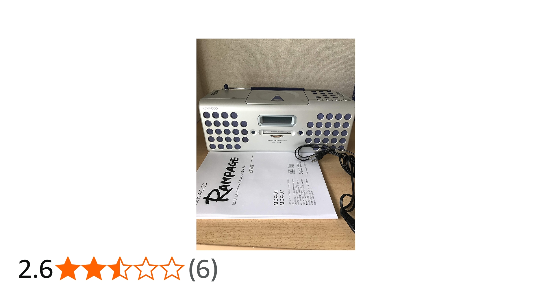 Amazon.co.jp: KENWOOD ケンウッド JVC MDX-01-LH ブルーグレー