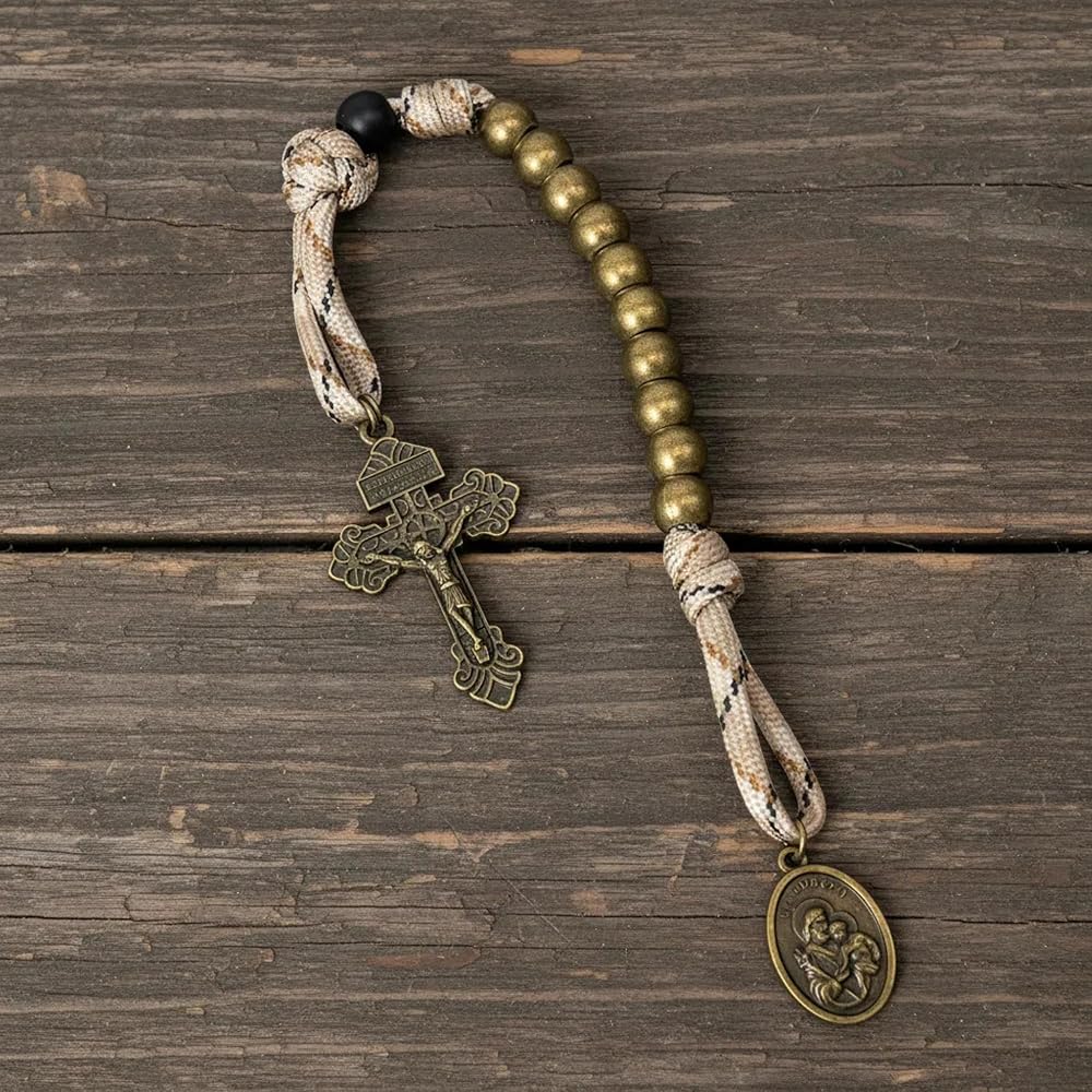Amazon.com: Nazareth Store Paracord One Decade Rosary Necklace