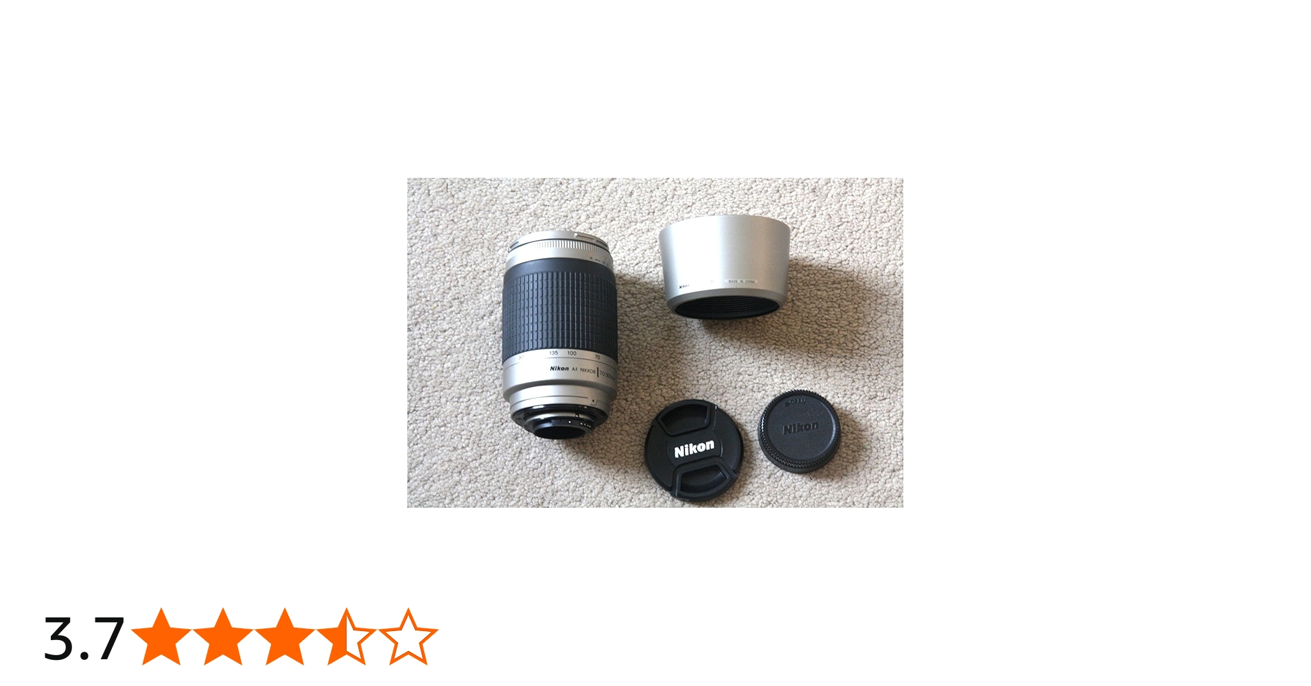 Nikon AF 70-300mm F4-5.6 G Telephoto Zoom Nikkor Lens - Silver