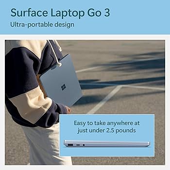 Amazon.com: Microsoft Surface Laptop Go 3 (2023) - 12.4