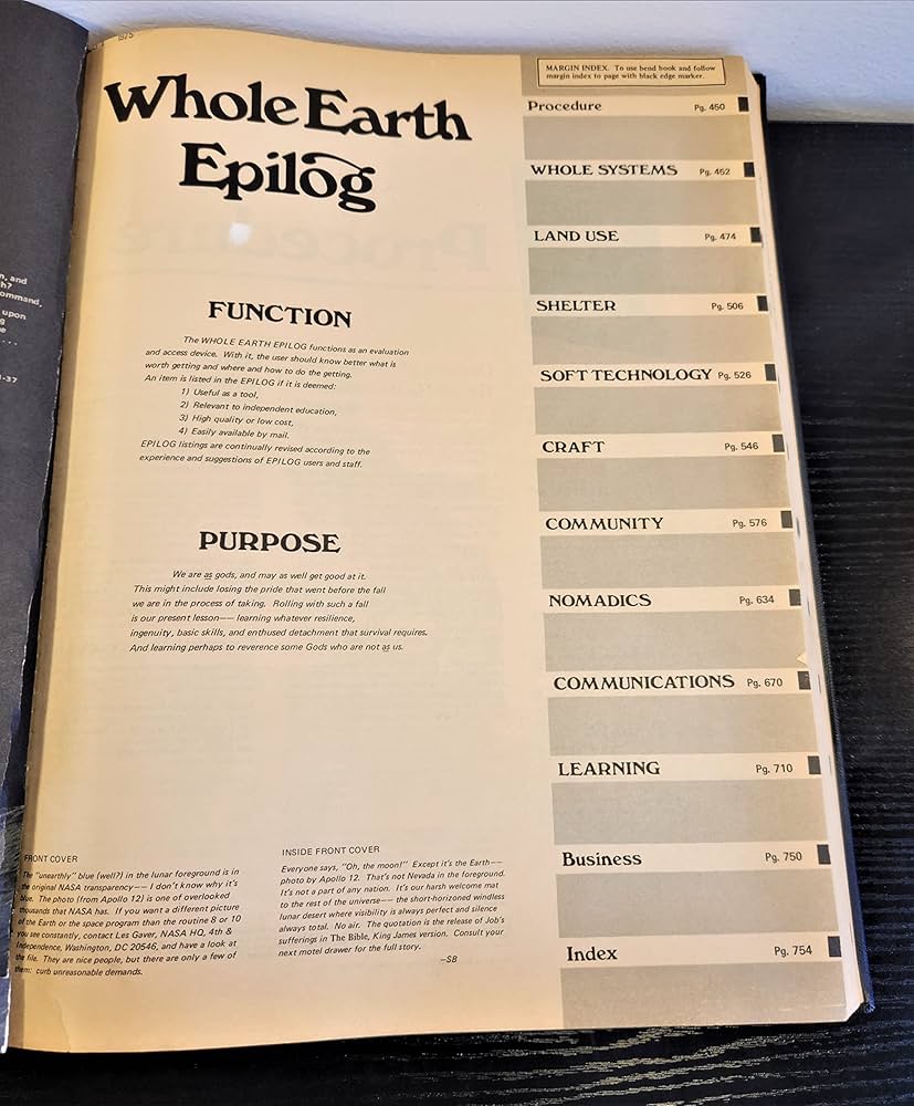 The Whole Earth Epilog: Access To Tools: Brand, Stewart [editor