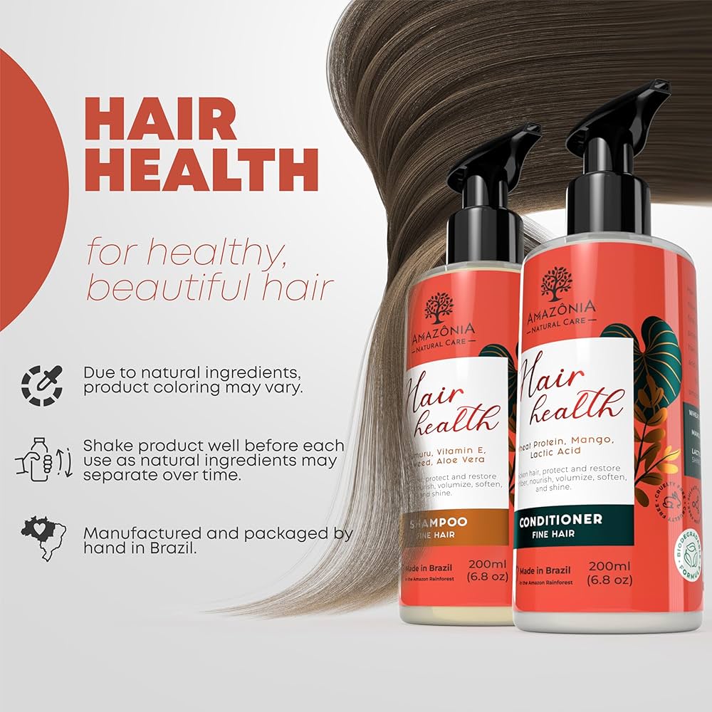 Amazon.com : All Natural Shampoo & Conditioner Set for healthy