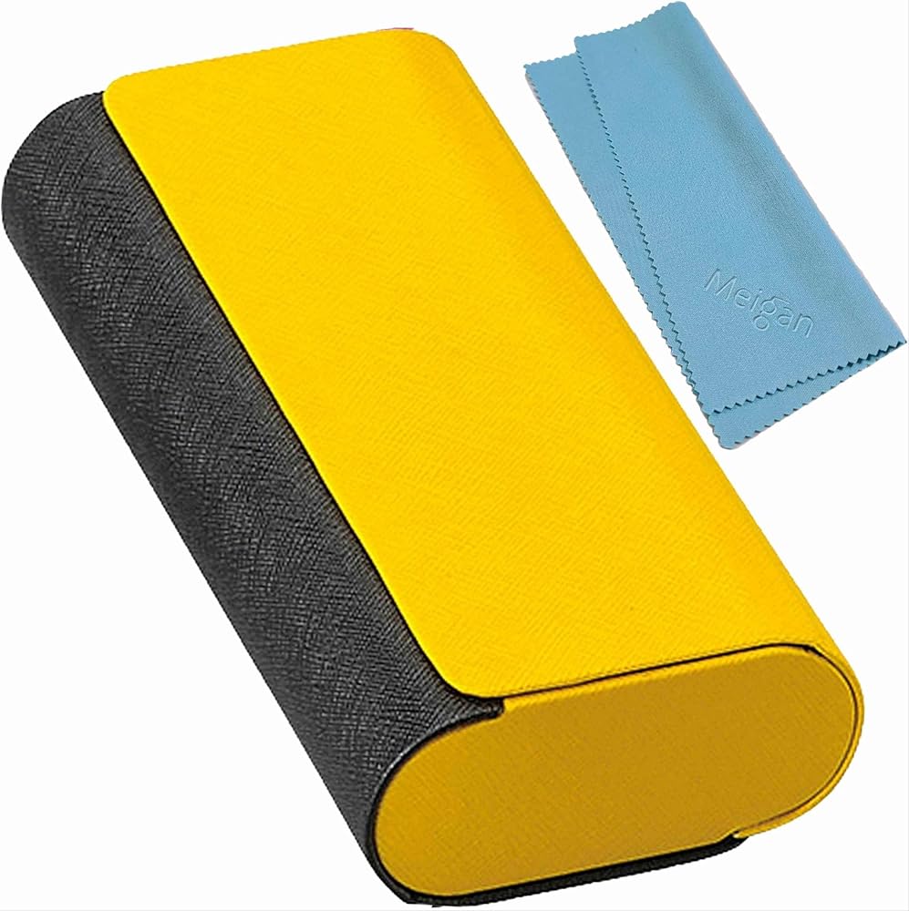 Amazon.co.jp: メイガン(Meigan)メガネ が 2本収納 できる! レザー調