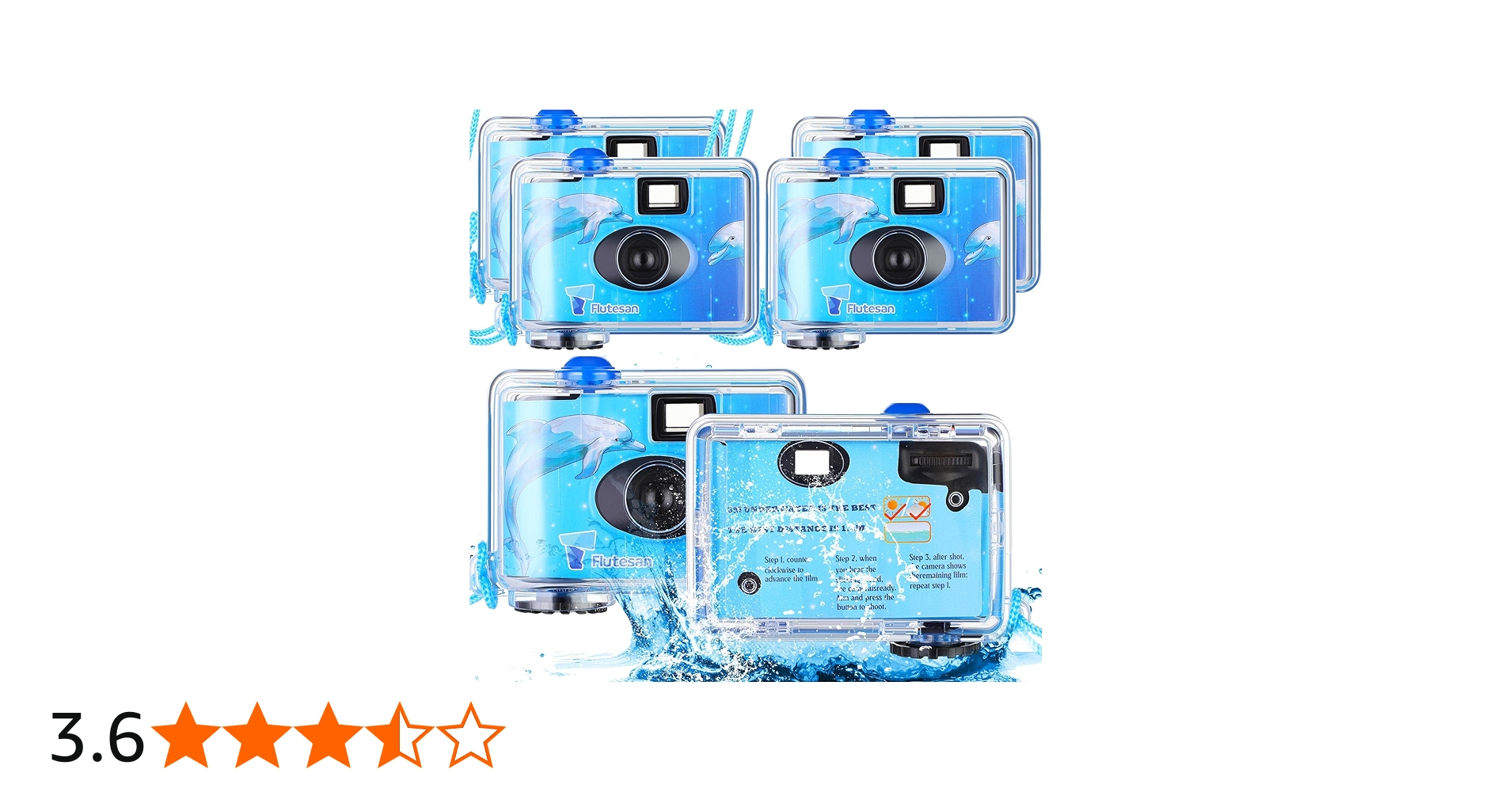 Amazon | 使い捨てカメラ 防水 水中 使い捨てフィルムカメラ 35mm 400