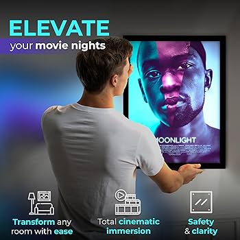 Amazon.co.jp: NexaFrame LEDバックライト付き映画ポスターフレーム