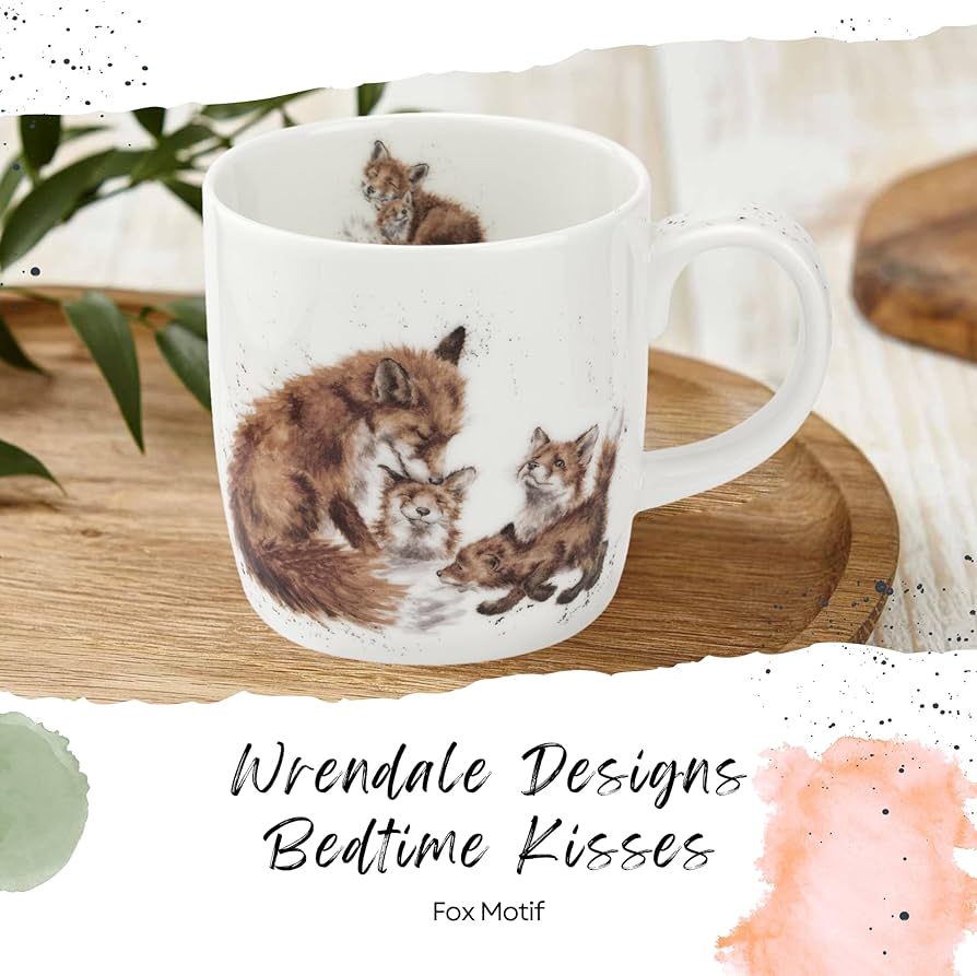 Amazon.com | Royal Worcester Wrendale Designs Bedtime Kisses Mug