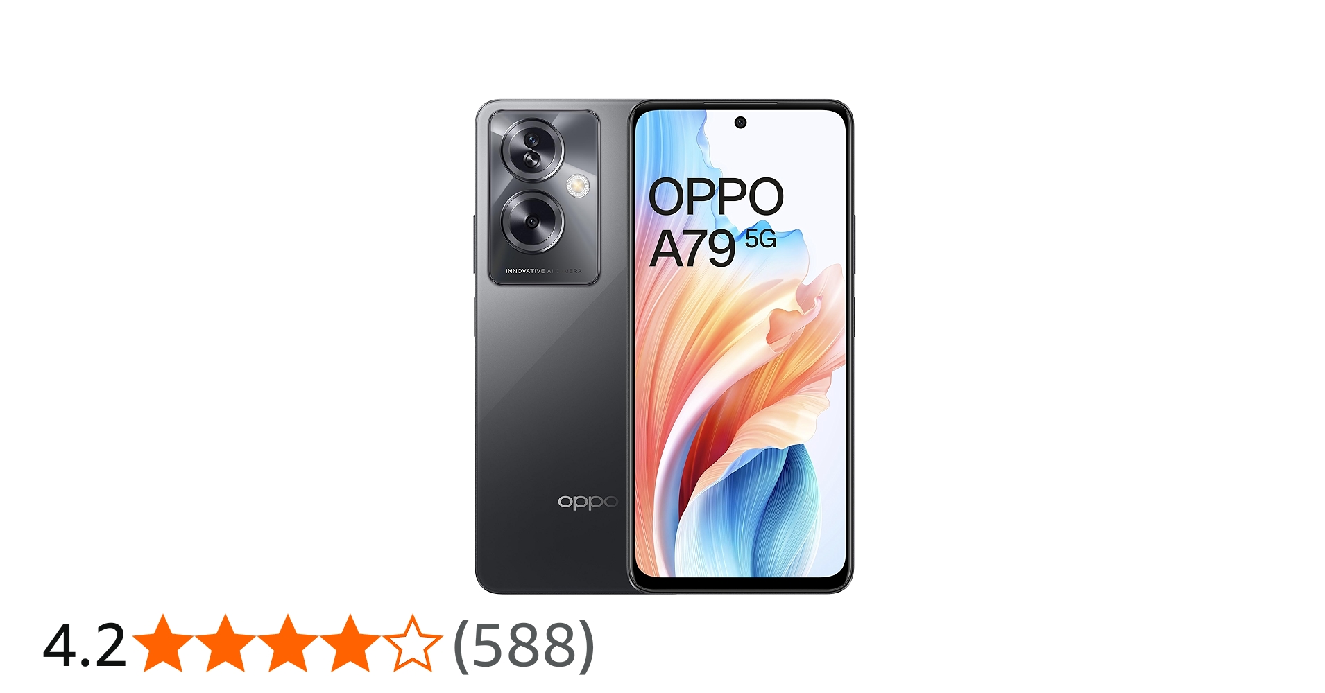 Oppo A79 5G (Mystery Black, 8GB RAM, 128GB Storage) | 5000 mAh