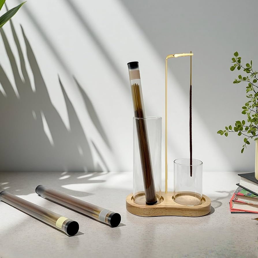 Amazon.com: Moocervi Glass Incense Holder, 2 in1 Incense Sticks