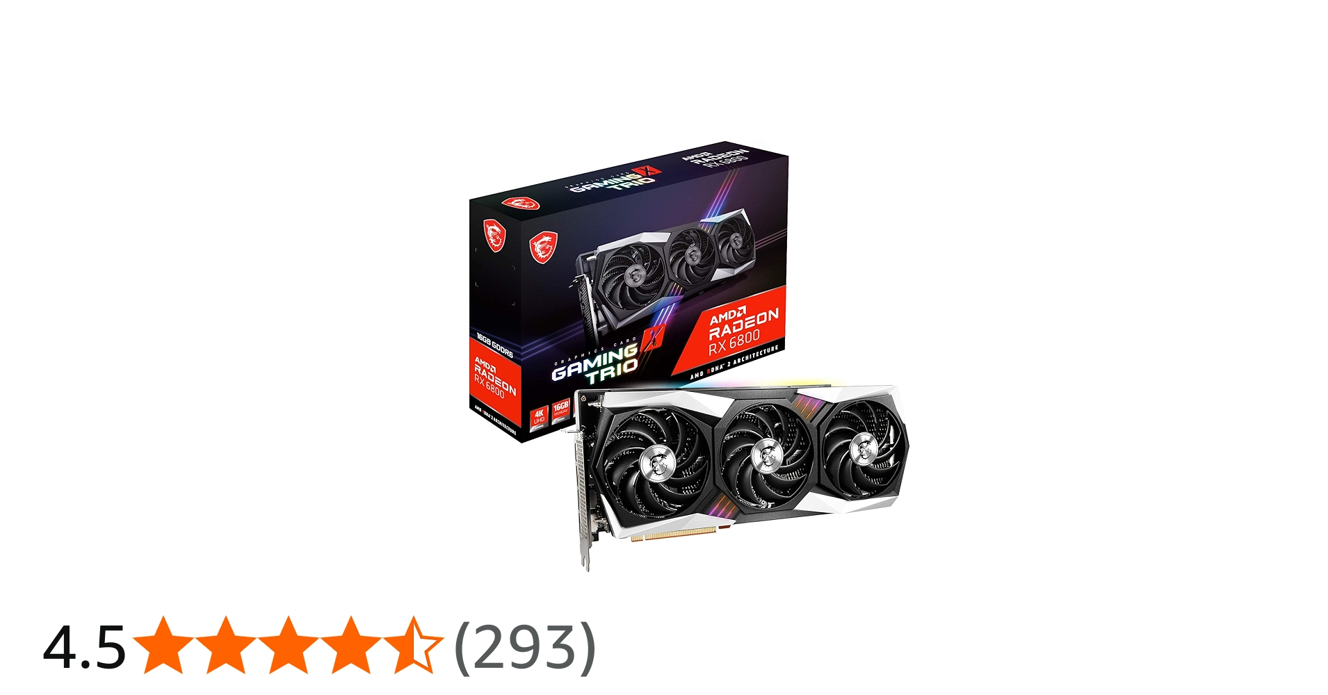 Amazon | MSI Radeon RX 6800 GAMING X TRIO 16G グラフィックスボード