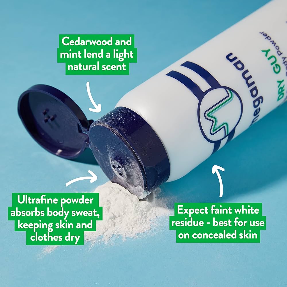 Amazon.com: Megaman Sweat Absorbing Body Powder - Dry Guy