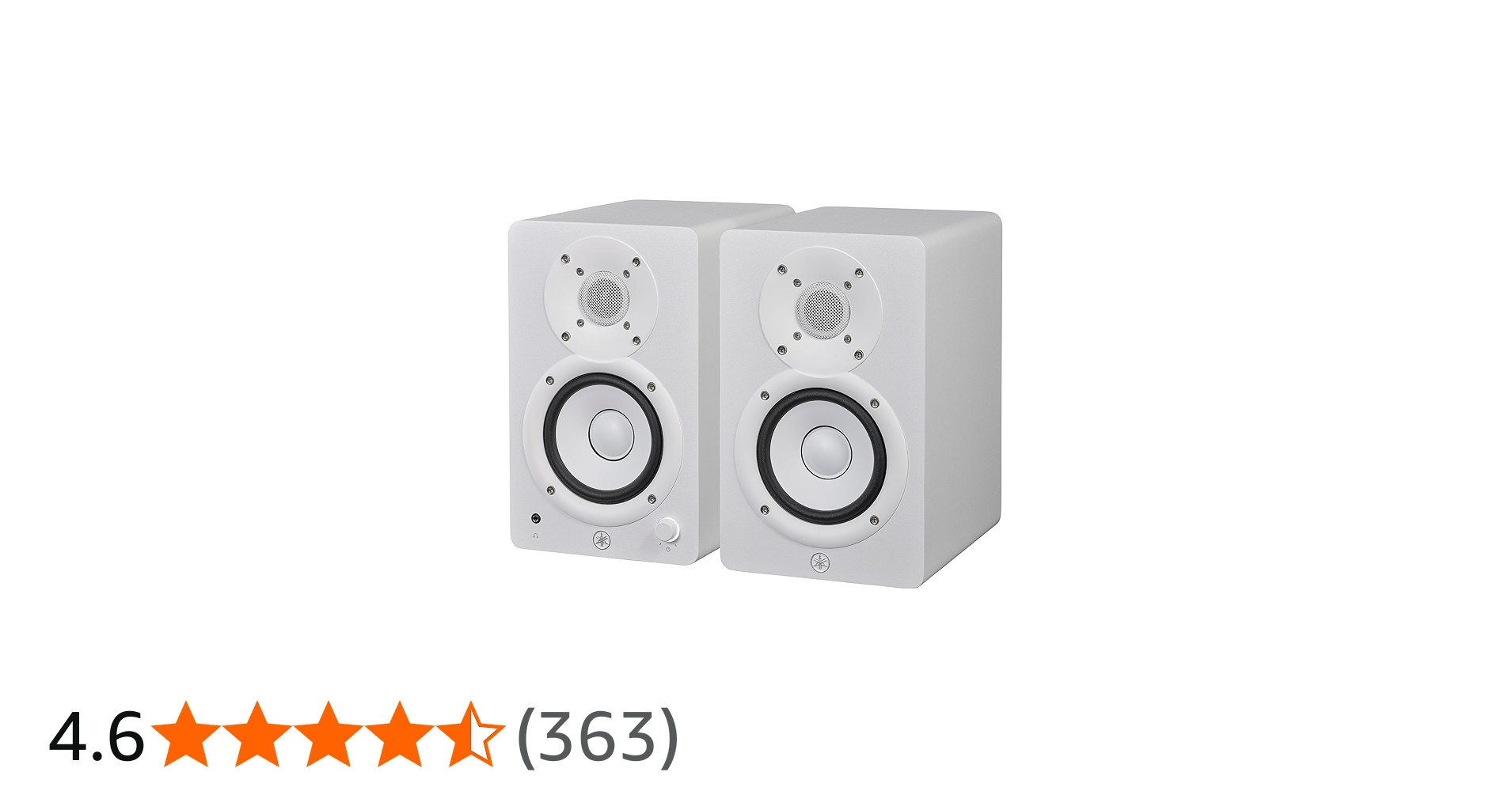 Amazon | ヤマハ HS4 パワードスタジオモニター ホワイト ペア (HS4 W