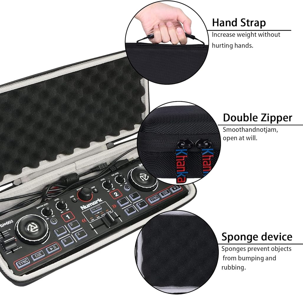 Amazon.co.jp: khanka ハードトラベルケース Numark DJ2GO2 タッチ