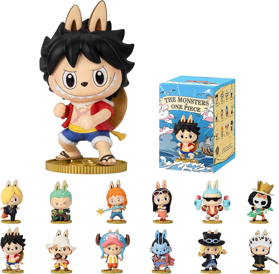 Amazon.com: POP MART The Monsters × One Piece Series Figures Blind