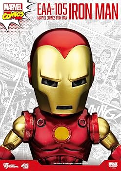 Amazon.com: Beast Kingdom Marvel Comics: Classic Iron Man EAA-105