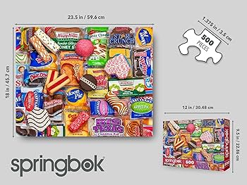 Amazon.com: Springbok - Snack Treats - 500 Piece Jigsaw Puzzle