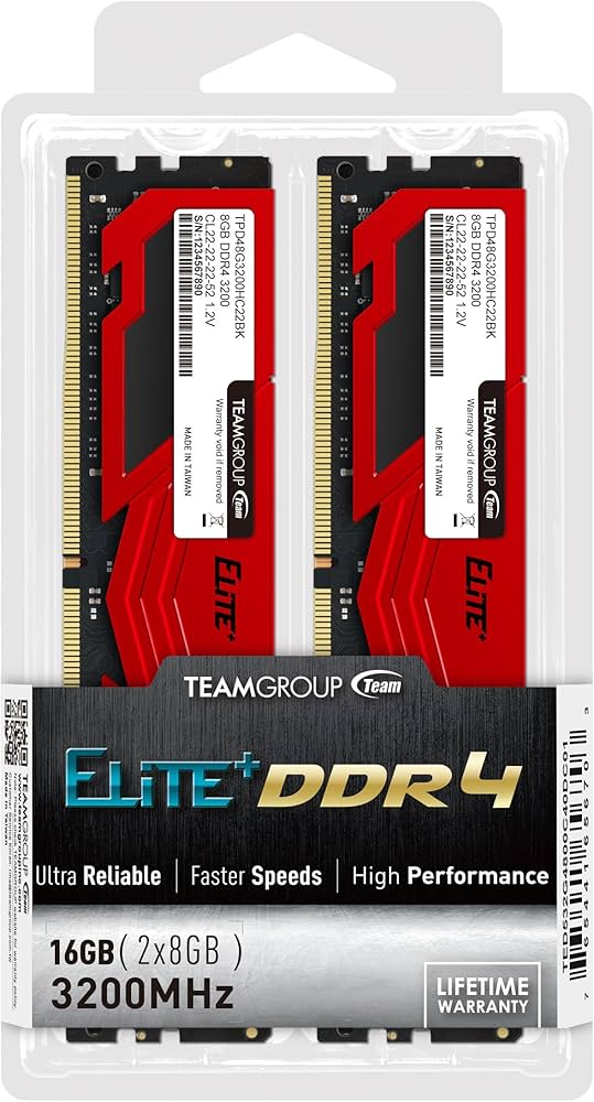 Amazon.co.jp: Team DDR4 3200Mhz PC4-25600 8 GB x 2 (16 GB Kit