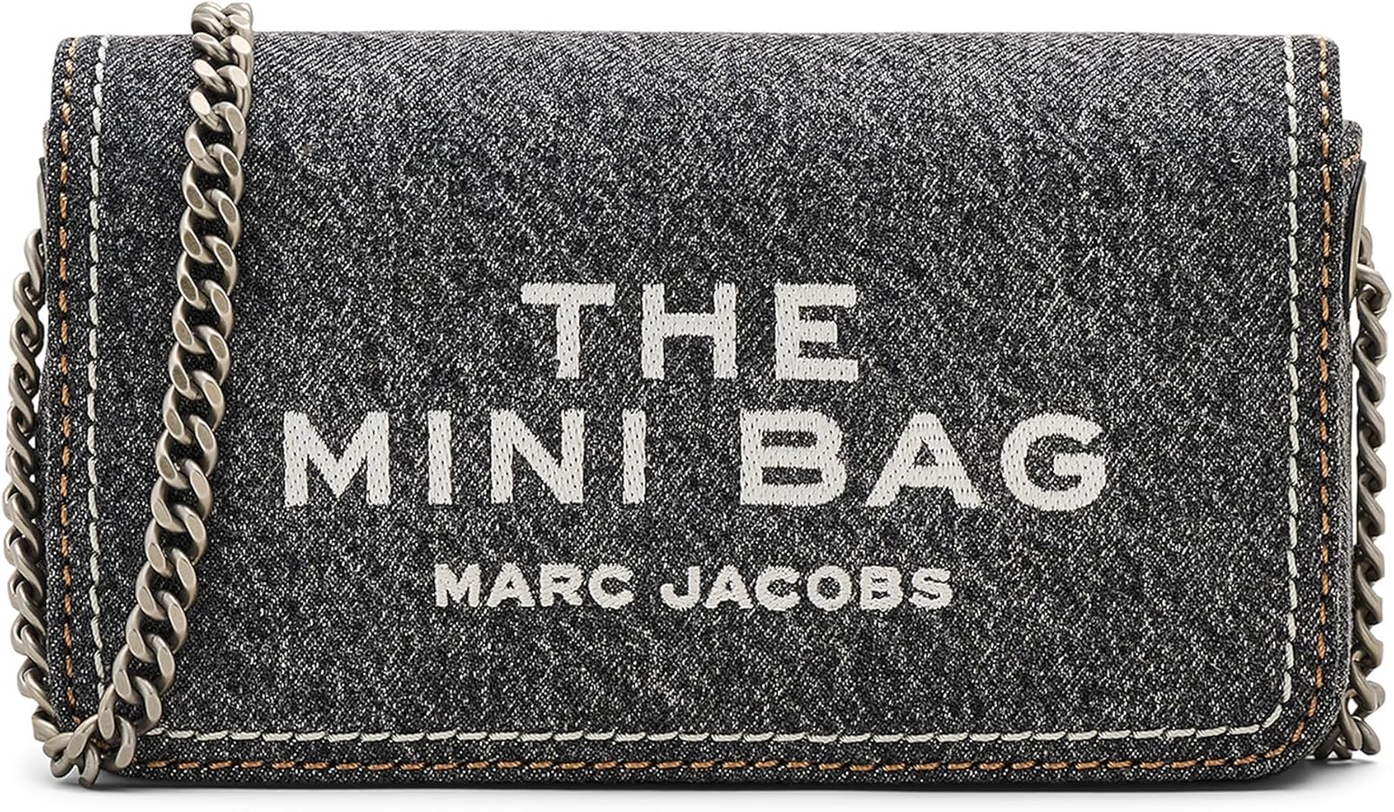 Marc Jacobs Womens The Denim Chain Mini Bag Black Wash Onesize