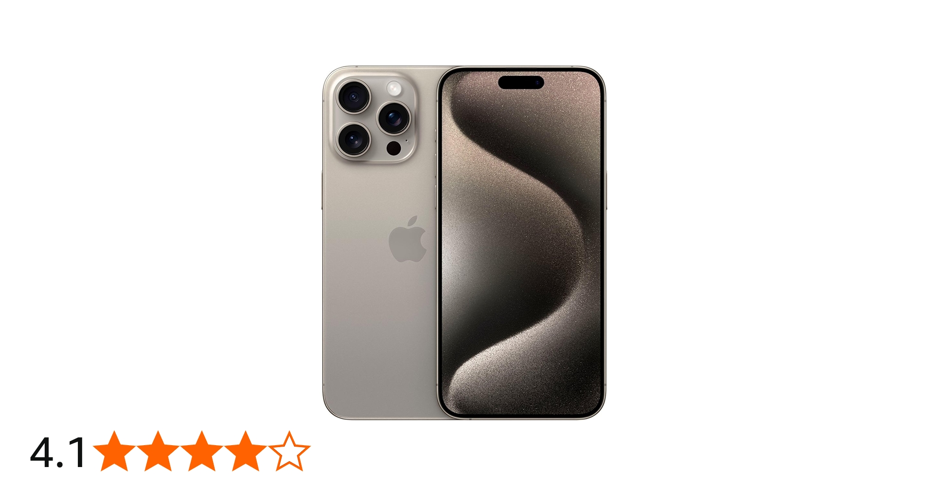 Apple iPhone 15 Pro Max, 1TB, Natural Titanium - Unlocked (Renewed