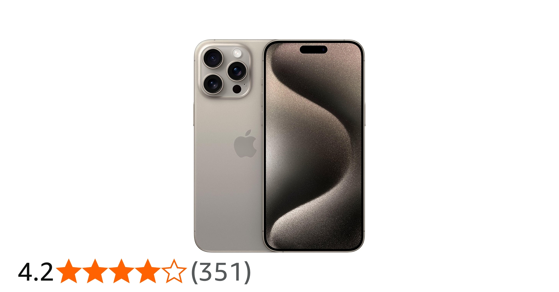 Apple iPhone 15 Pro Max, 256GB, Natural Titanium - Unlocked