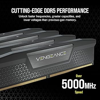 CORSAIR VENGEANCE DDR5 RAM 32GB (2x16GB) 5200MHz CL40-40-40-77