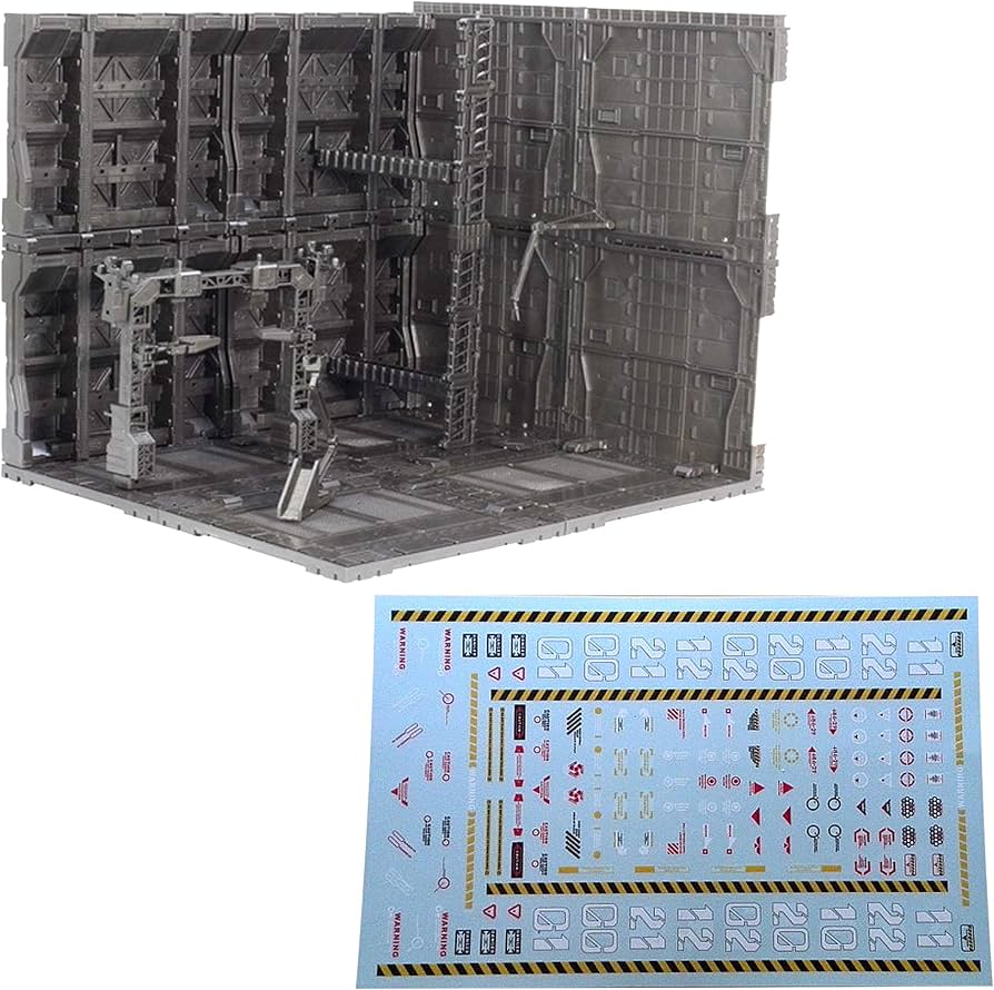 Amazon | Felimoa プラモデル ジオラマベース 格納庫 ジオラマ