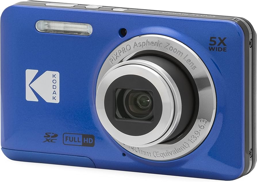 KODAK Câmera digital PIXPRO FZ55-BL de 16 MP, zoom óptico de 5x