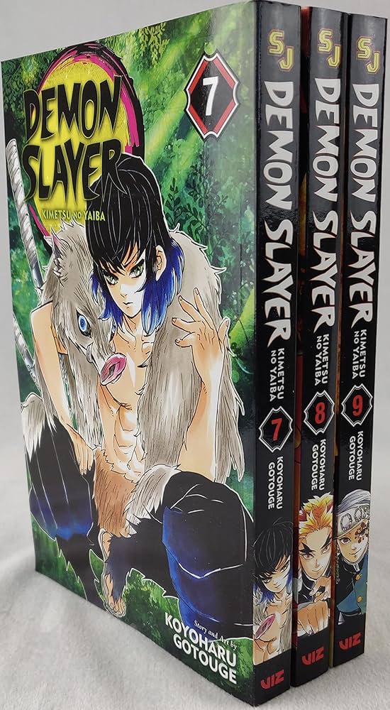 Demon Slayer: Kimetsu no Yaiba Vol 7-9 Books Collection set by
