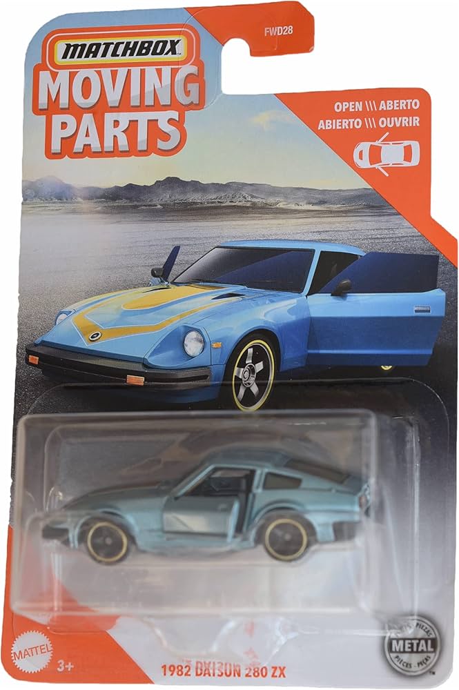 Amazon.com: Matchbox 1982 Datsun 280 ZX, [Steel Blue] Moving Parts