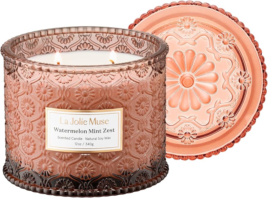 Amazon.com: LA JOLIE MUSE Watermelon Mint Zest Candle - Eucalyptus