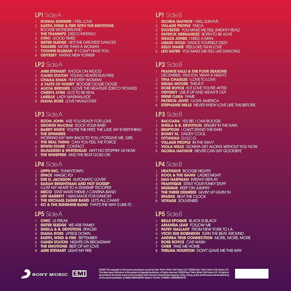 Amazon.com: Now Presents Disco / Various - 5LP Boxset: CDs & Vinyl