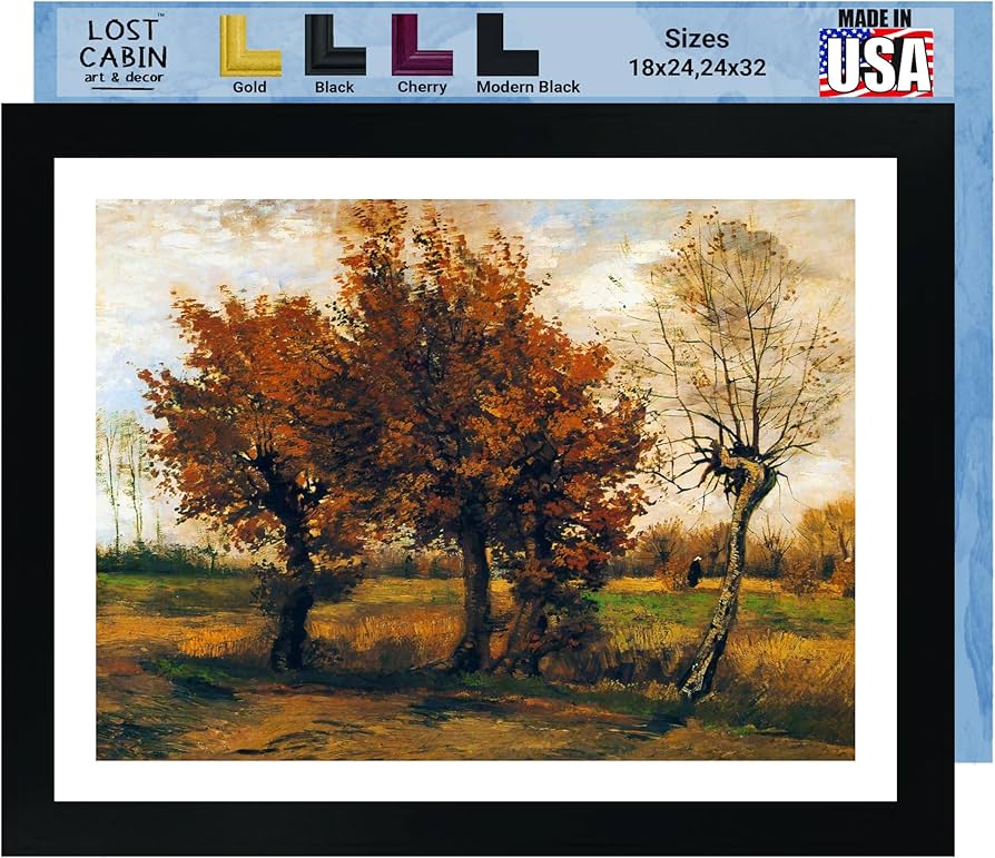 Amazon.co.jp: ヴィンセント・ファン・ゴッホ作 4本の木のあるロスト