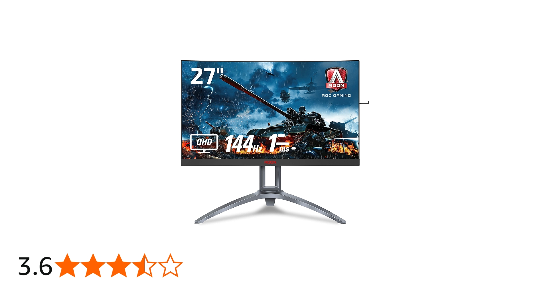 Amazon.co.jp: AOC ゲーミングモニター AG273QCX/11(27インチ/曲面