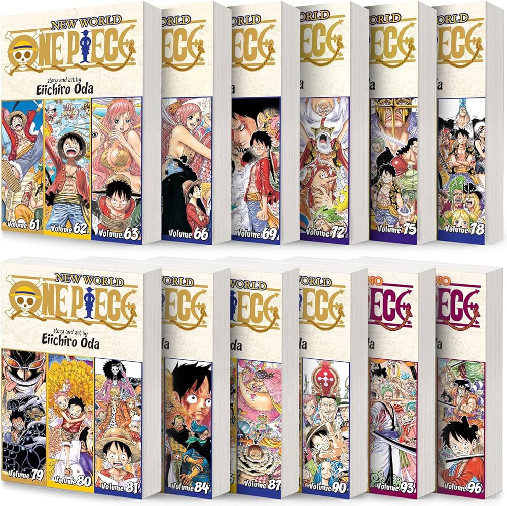 One Piece 3-in-1 Edition 12-book Manga Set 21-32: Vol. 61-96 by