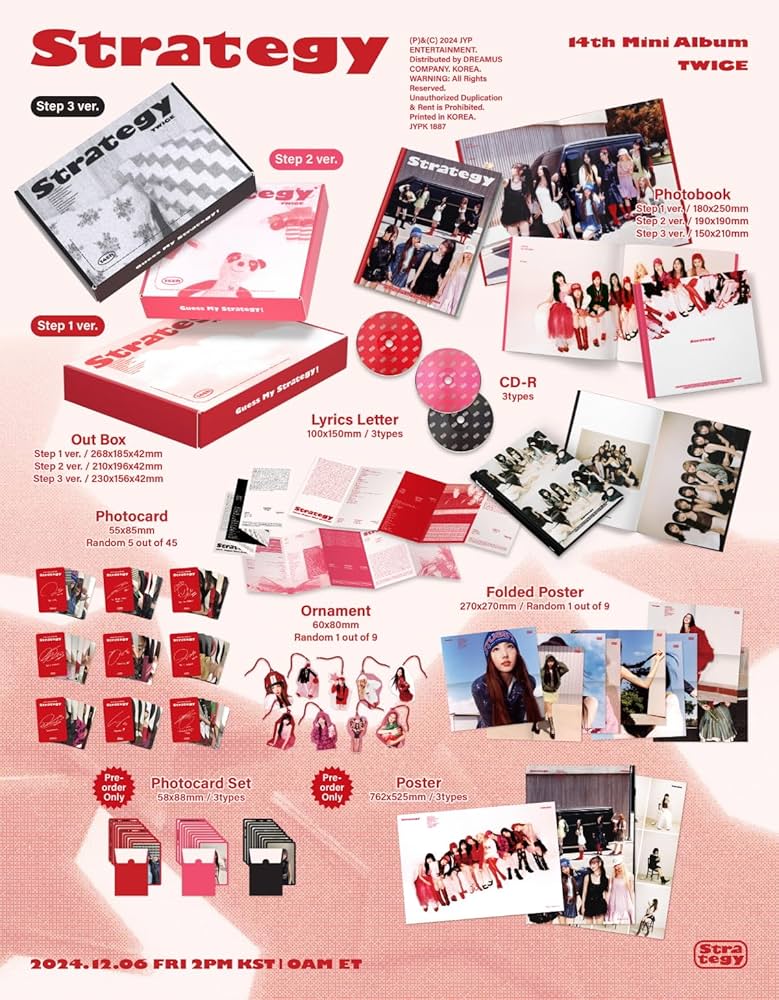 Amazon.com: TWICE STRATEGY 14th Mini Album with Tracking Sealed