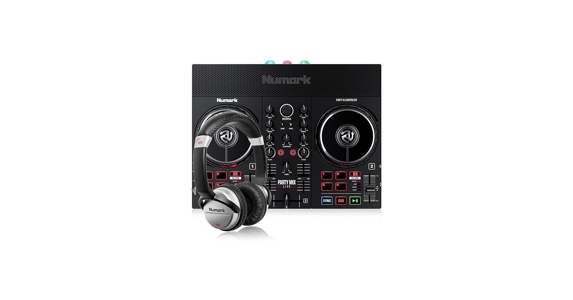 Amazon.com: Numark Party Mix Live + HF125 - DJ Controller/Adults