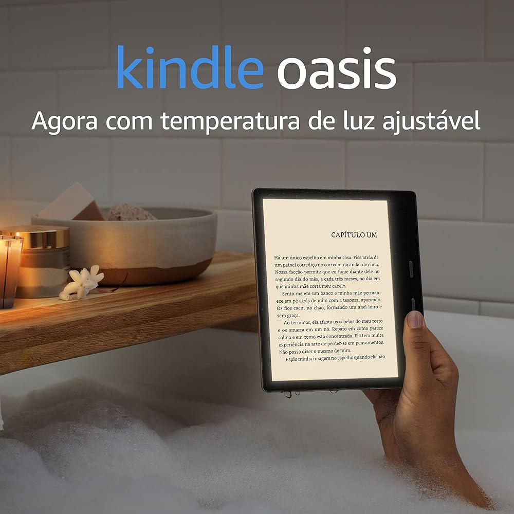 Kindle Oasis 32GB - Agora com temperatura de luz ajustável - Cor