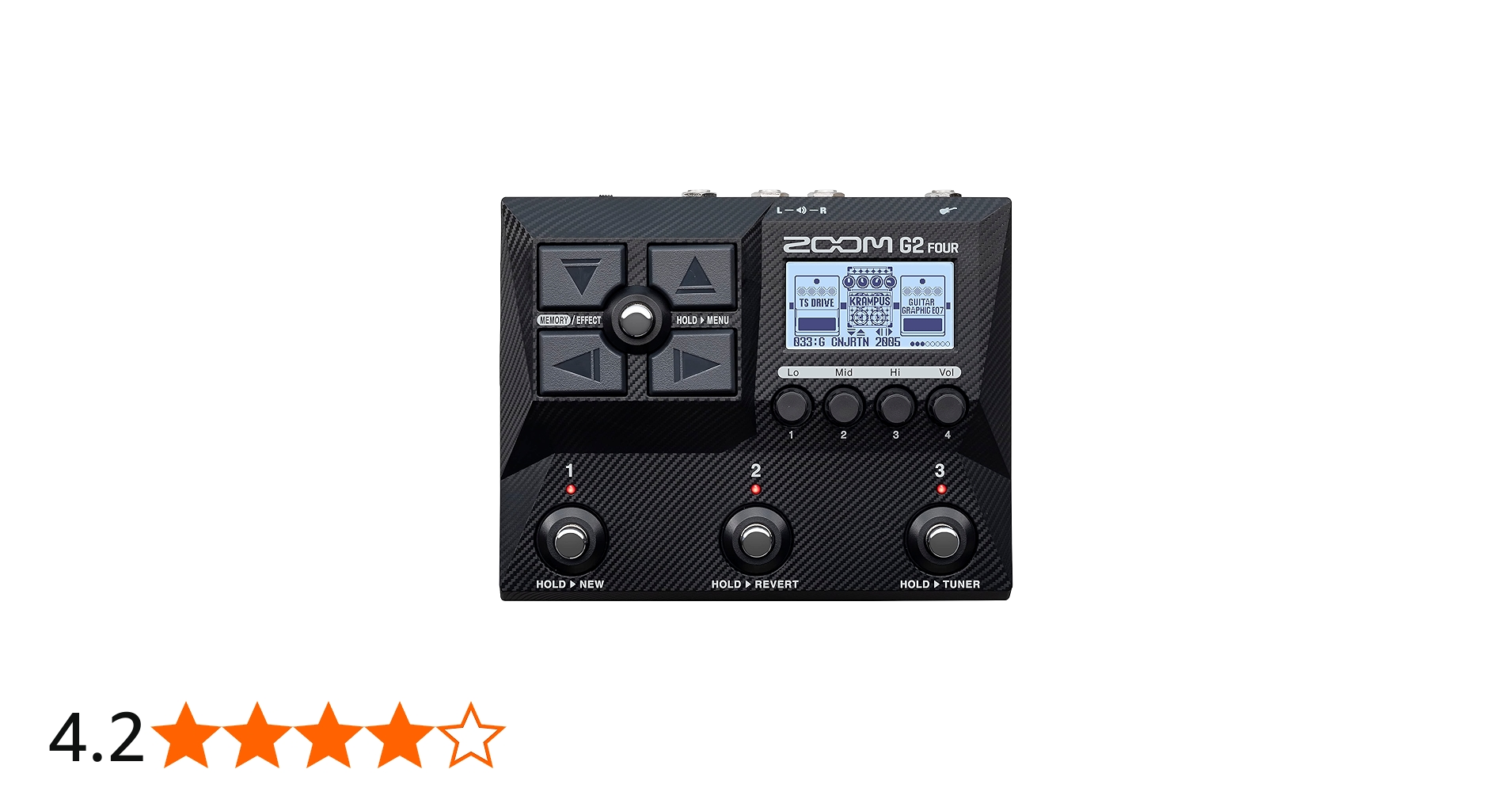 Amazon.co.jp: Zoom G2 Four ギター マルチエフェクト プロセッサ 多層