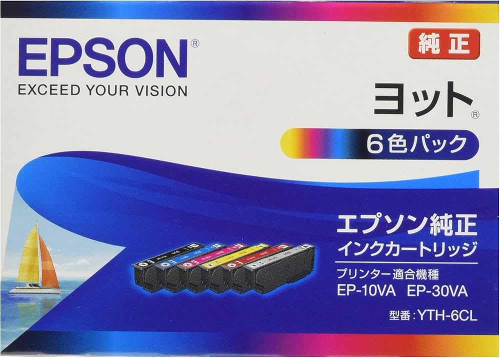 Amazon.co.jp: エプソン 純正 インクカートリッジ ヨット YTH-6CL 6色