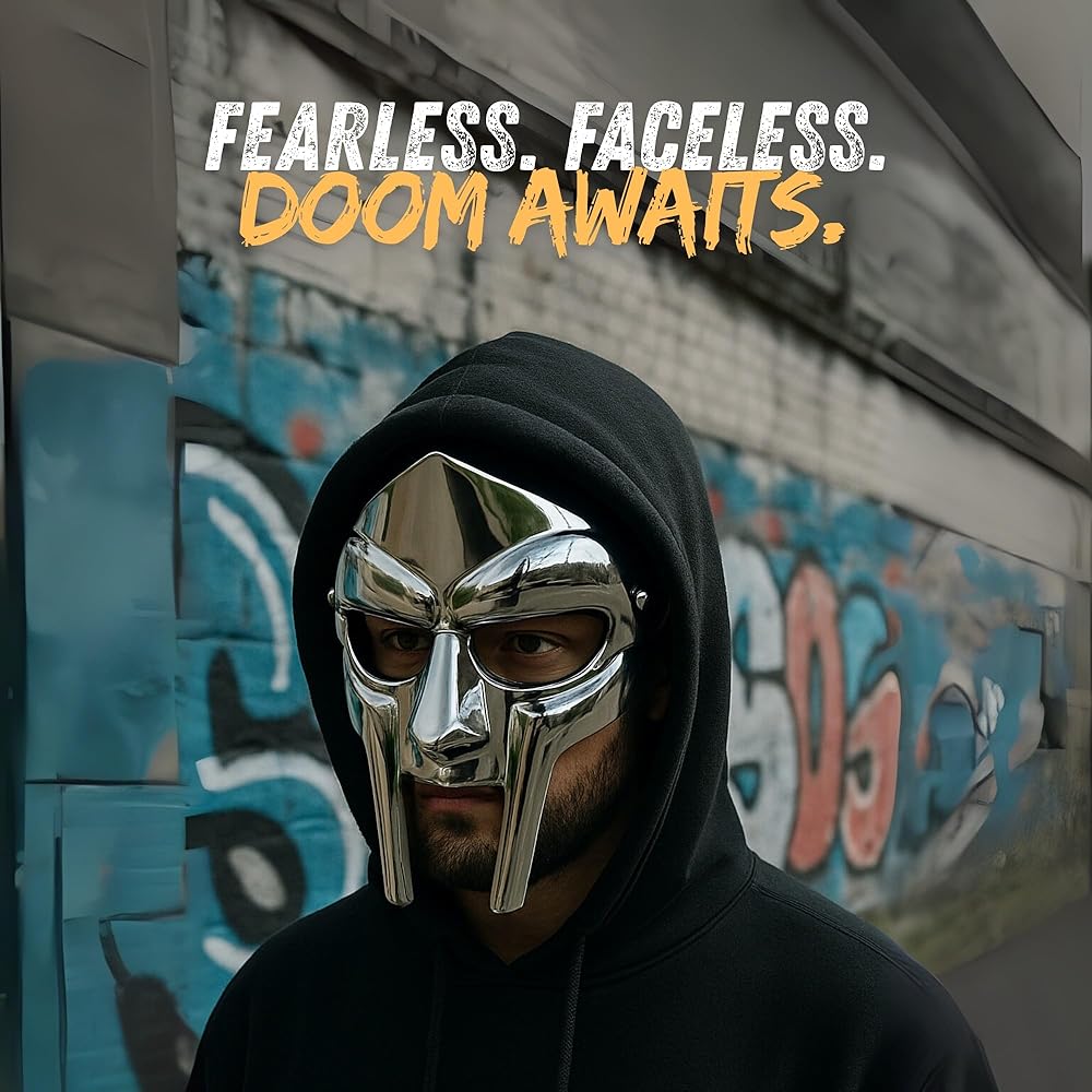 Amazon.com: MF Doom Mask – Metal Roman Gladiator Helmet for