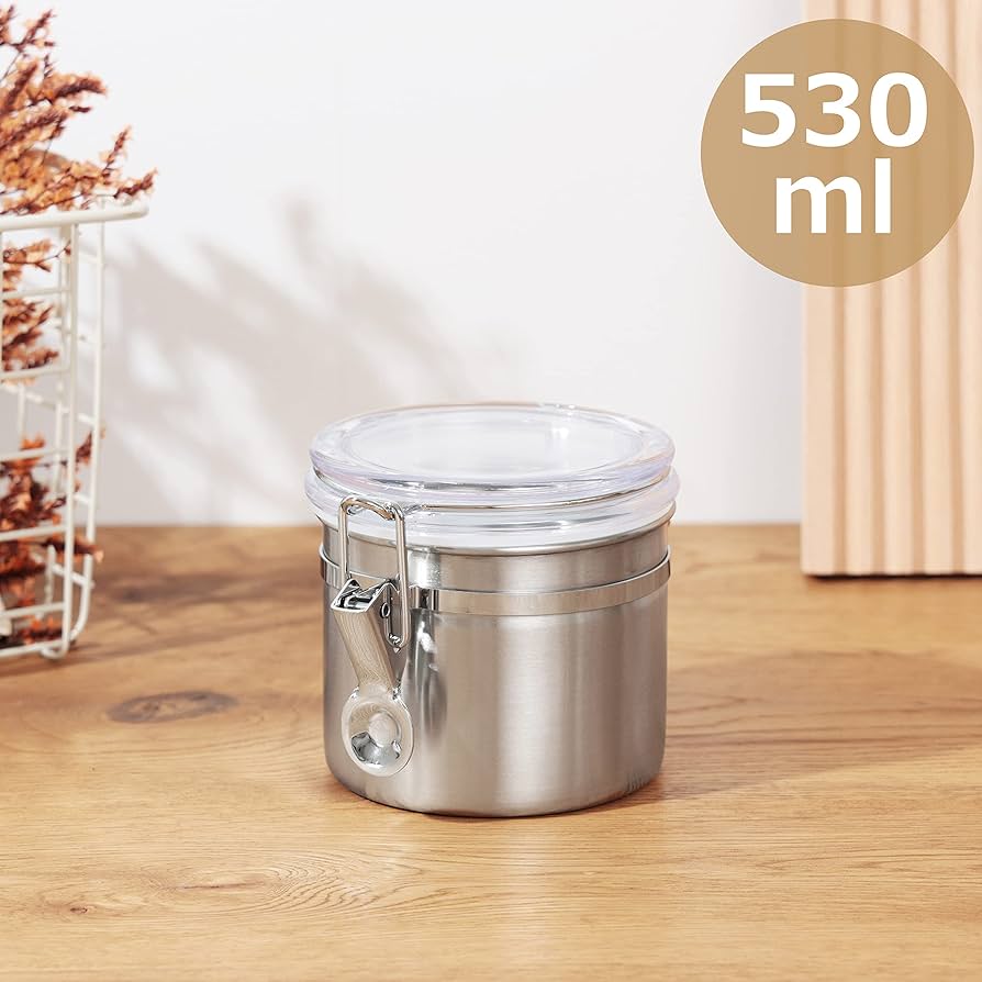 Amazon｜パール金属 保存容器 キャニスター 瓶 530ml 18-8 ステンレス