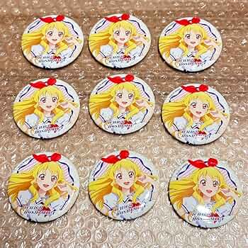 アイカツ 星宮いちご いちごだらけ缶バッジ バースデー キラキラver 36