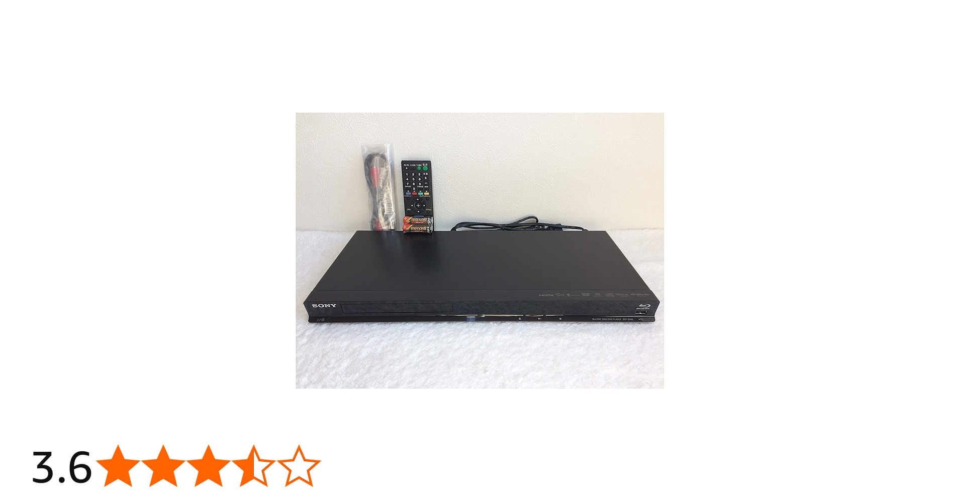 Amazon.co.jp: SONY ブルーレイディスク/DVDプレーヤー S380 BDP-S380