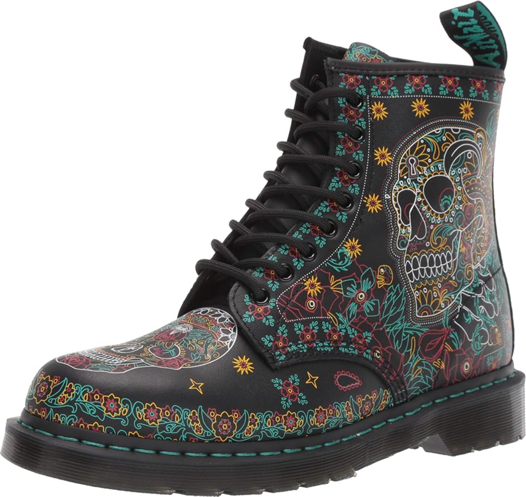 Buy Dr. Martens 1460 Skull Multi Day of The Dead Backhand UK 8 (US