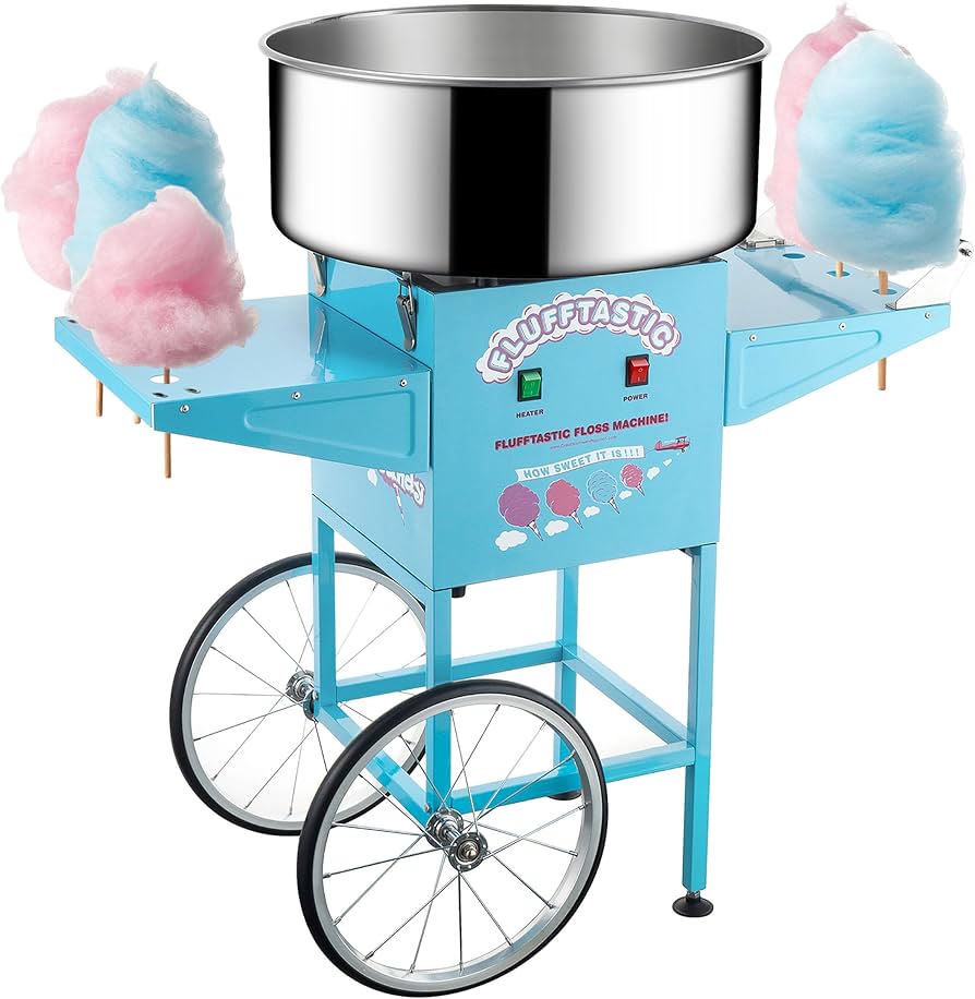 Amazon.com: Cotton Candy Machine With Cart – 1000W Flufftastic