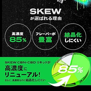 Amazon | skew CBN リキッド 85％ CBD CBG 420 ヘンプ由来テルペン 1ml