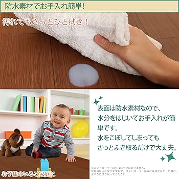 Amazon | ライフジョイ ホットカーペット 1.5畳 フローリング調 電気