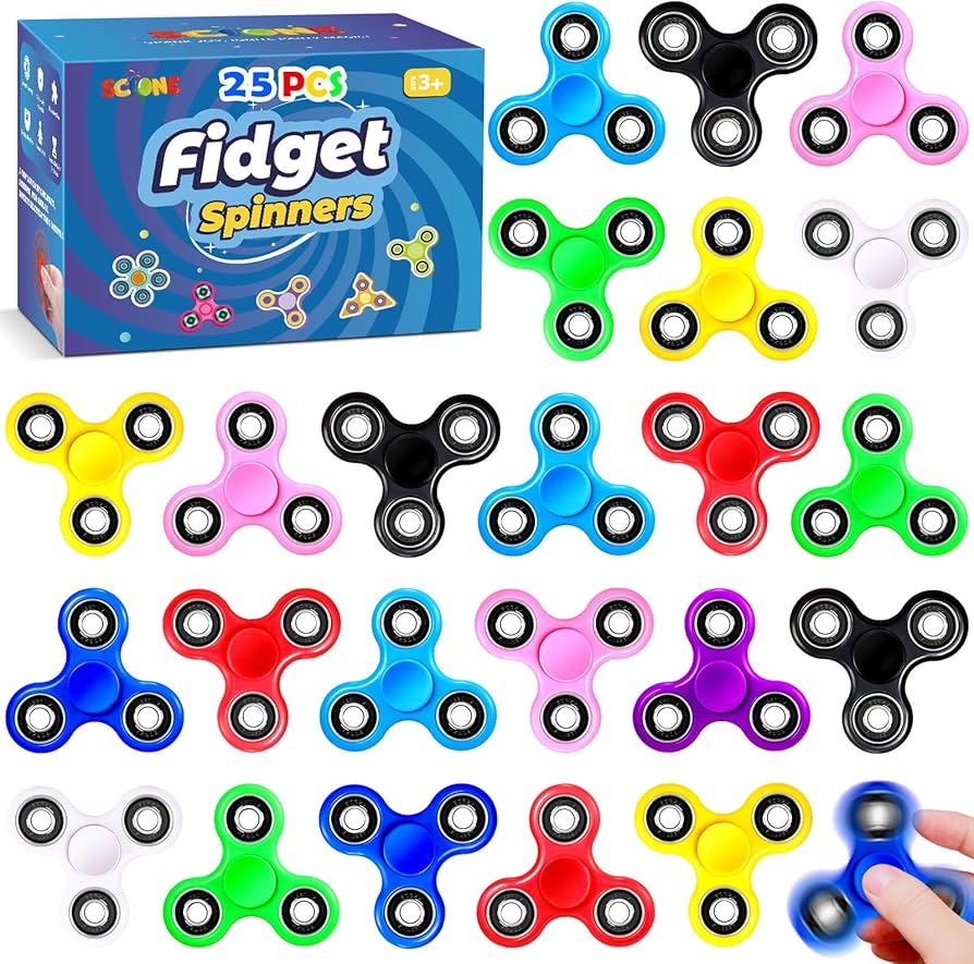 Amazon.com: SCIONE Fidget Spinners, 25 Pack Birthday Party Gifts