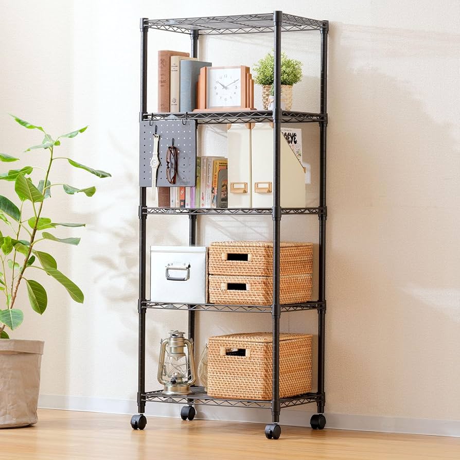 Amazon｜ドウシシャ ルミナス ノワール ラック 5段 幅60 奥行40