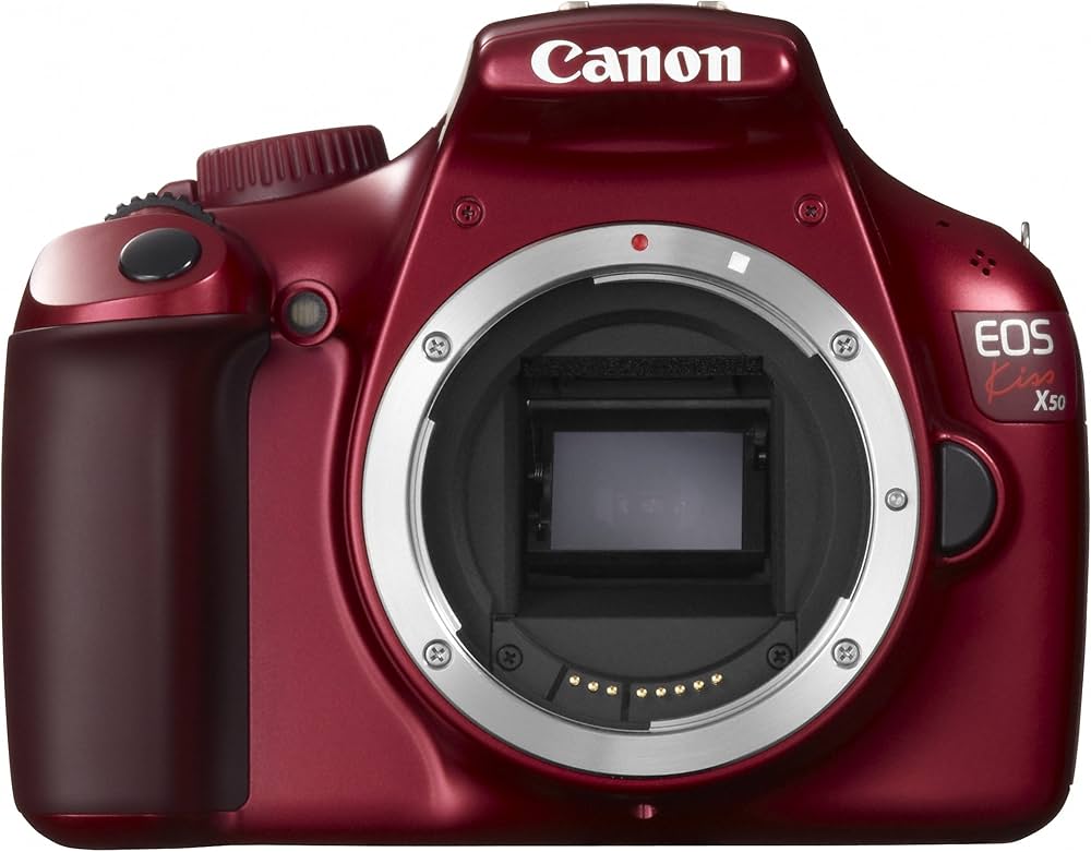 Amazon | Canon デジタル一眼レフカメラ EOS Kiss X50 ボディ レッド